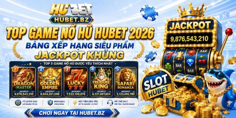 Top Game Nổ Hũ Hubet 2026 – Bảng Xếp Hạng Siêu Phẩm Jackpot Khủng